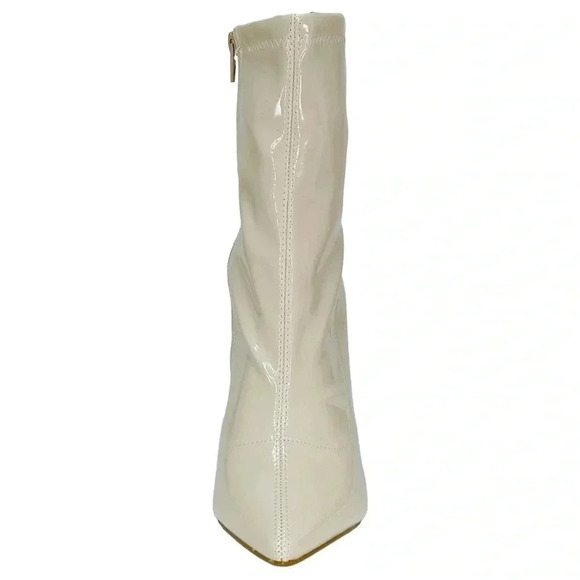 Journee Collection Veralee Ivory Womens Sock Booties Size 6.5M - Picture 6 of 11